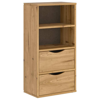 Side Cabinet with Drawers "ODDA" 40x24x79 cm Solid Wood Pine