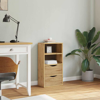 Side Cabinet with Drawers "ODDA" 40x24x79 cm Solid Wood Pine