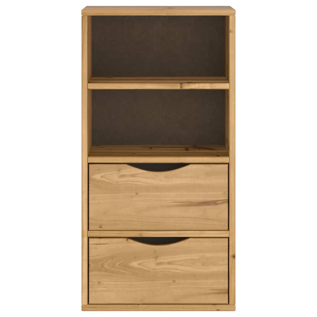 Side Cabinet with Drawers "ODDA" 40x24x79 cm Solid Wood Pine
