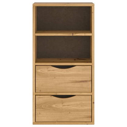 Side Cabinet with Drawers "ODDA" 40x24x79 cm Solid Wood Pine