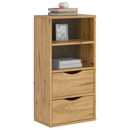 Side Cabinet with Drawers "ODDA" 40x24x79 cm Solid Wood Pine