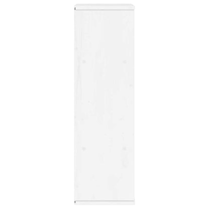 Side Cabinet with Drawers "ODDA" White 40x24x79 cm Solid Wood Pine