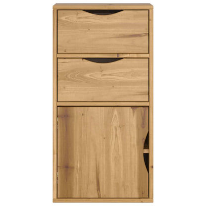 Side Cabinet with Drawers "ODDA" 40x24x79 cm Solid Wood Pine