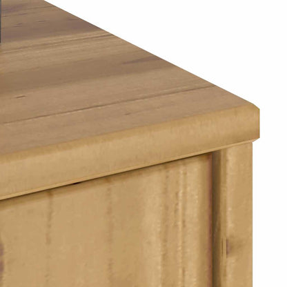 Side Cabinet with Drawers ODDA 40x24x79 cm Solid Wood Pine