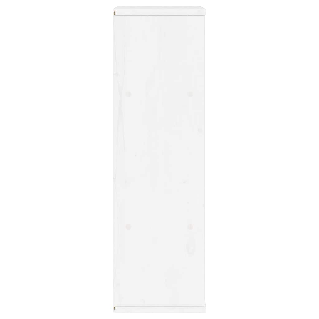 Side Cabinet with Drawers "ODDA" White 40x24x79 cm Solid Wood Pine