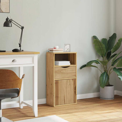 Side Cabinet with Drawer "ODDA" 40x24x79 cm Solid Wood Pine