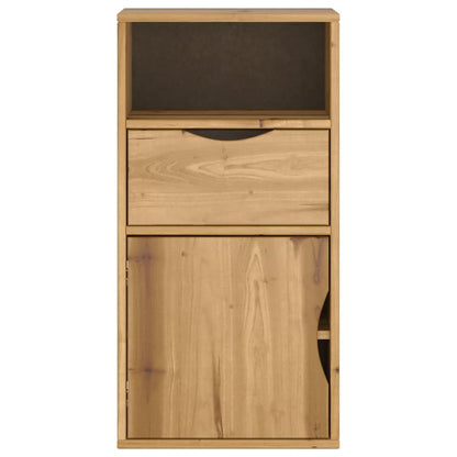 Side Cabinet with Drawer "ODDA" 40x24x79 cm Solid Wood Pine