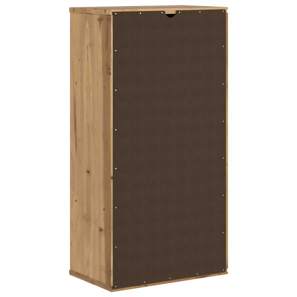 Side Cabinet with Drawer "ODDA" 40x24x79 cm Solid Wood Pine