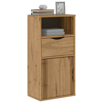 Side Cabinet with Drawer "ODDA" 40x24x79 cm Solid Wood Pine