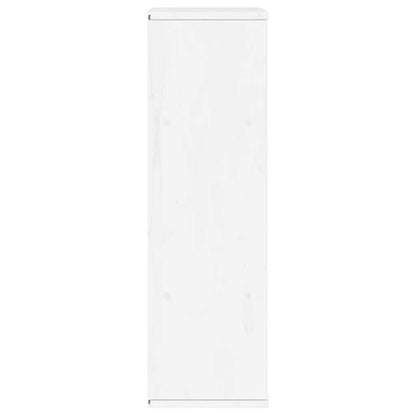 Side Cabinet with Drawer "ODDA" White 40x24x79 cm Solid Wood Pine