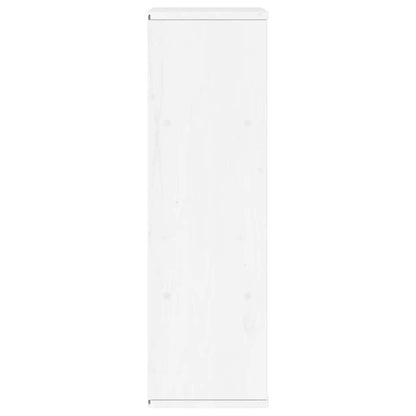 Side Cabinet ODDA White 40x24x79 cm Solid Wood Pine