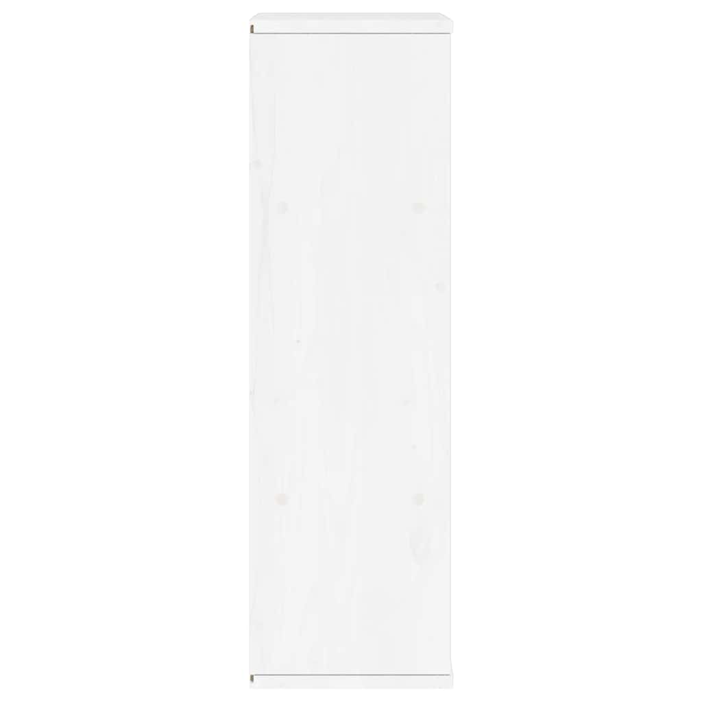 Side Cabinet ODDA White 40x24x79 cm Solid Wood Pine