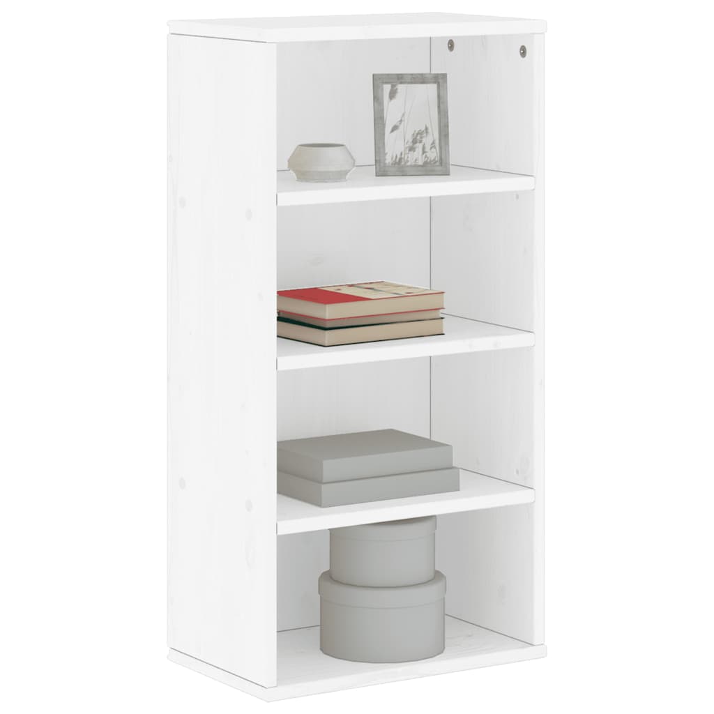 Side Cabinet ODDA White 40x24x79 cm Solid Wood Pine