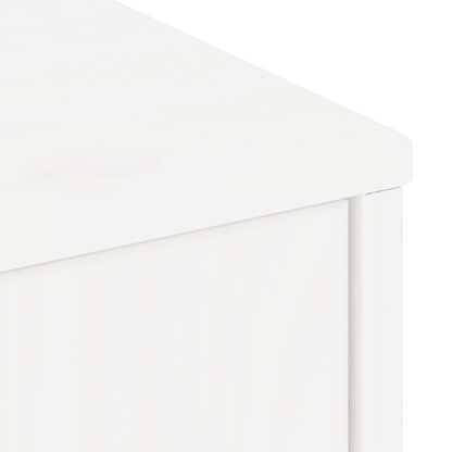 TV Cabinet ODDA White 79x24x40 cm Solid Wood Pine
