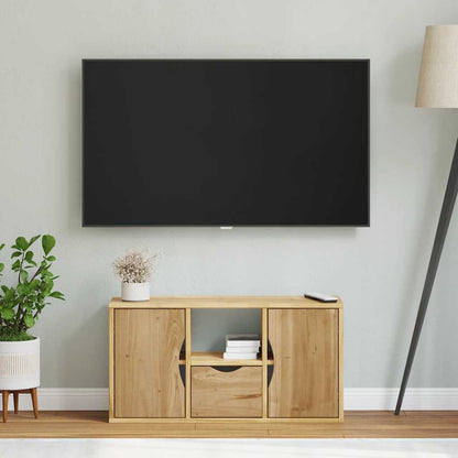 TV Cabinet with Drawer “ODDA” 79x24x40 cm Solid Wood Pine