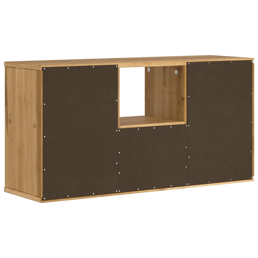 TV Cabinet with Drawer ODDA 79x24x40 cm Solid Wood Pine