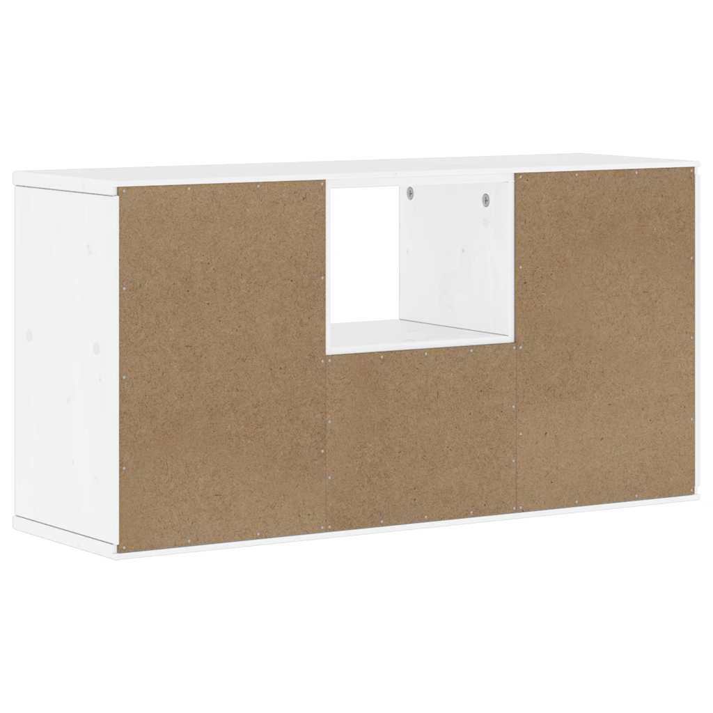 TV Cabinet with Drawer “ODDA” White 79x24x40 cm Solid Wood Pine