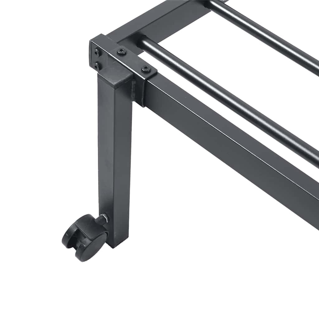 Bed Frame without Mattress Foldable Black 90x190 cm Steel