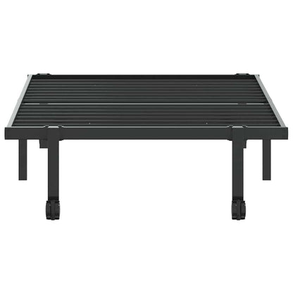 Bed Frame without Mattress Foldable Black 90x200 cm Steel