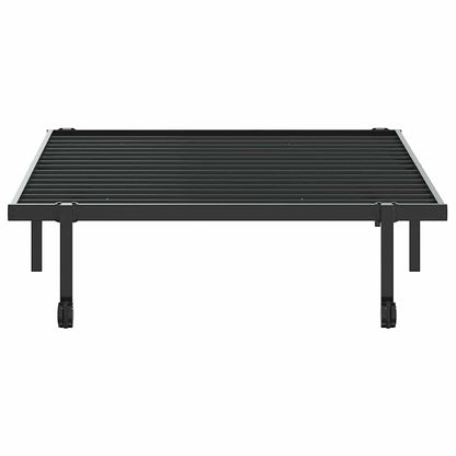 Bed Frame without Mattress Foldable Black 100x200 cm Steel
