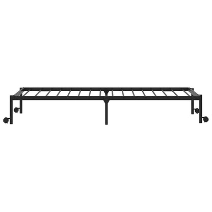 Bed Frame without Mattress Foldable Black 107x203 cm Steel