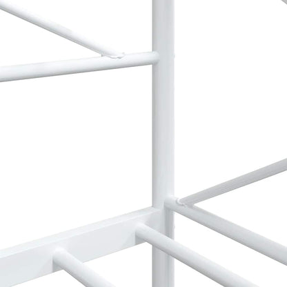 Day Bed without Mattress White 90x200 cm Steel