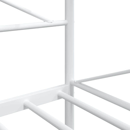 Day Bed without Mattress White 107x203 cm Steel