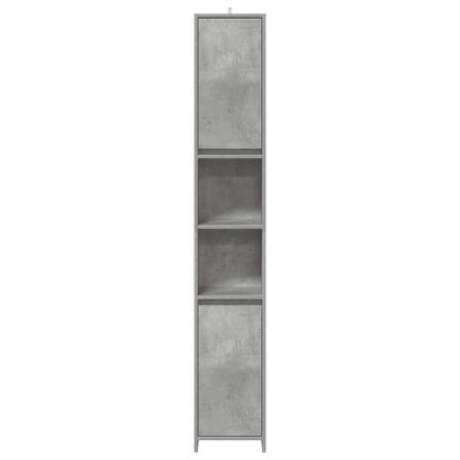 3 Piece Bathroom Furniture Set Concrete Grey Engineered Wood