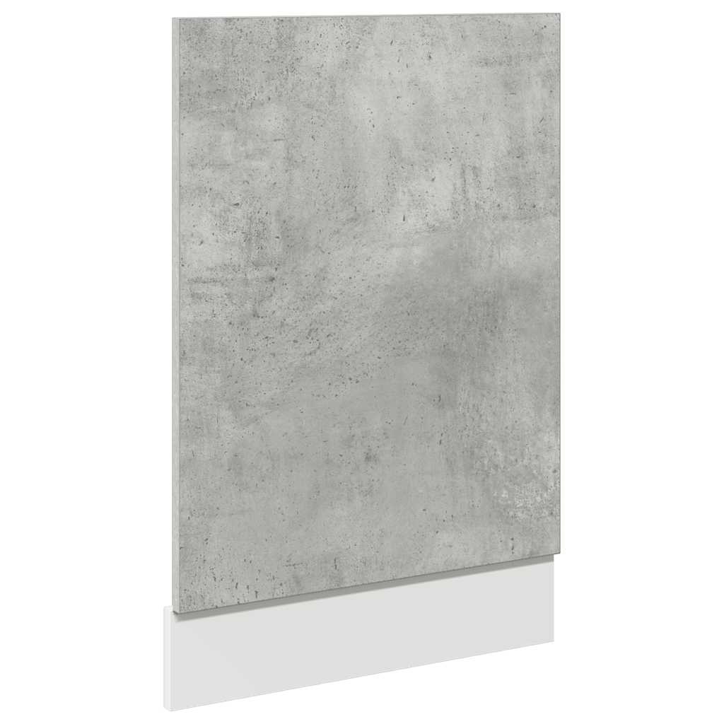 7 Piece Kitchen Cabinet Set Lyon Concrete Grey Engineered Wood
