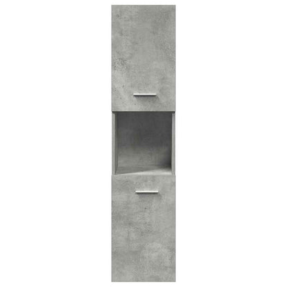 3 Piece Bathroom Furniture Set Concrete Grey Engineered Wood