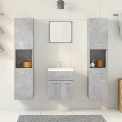 Bathroom Furniture Set | Concrete Grey, White
