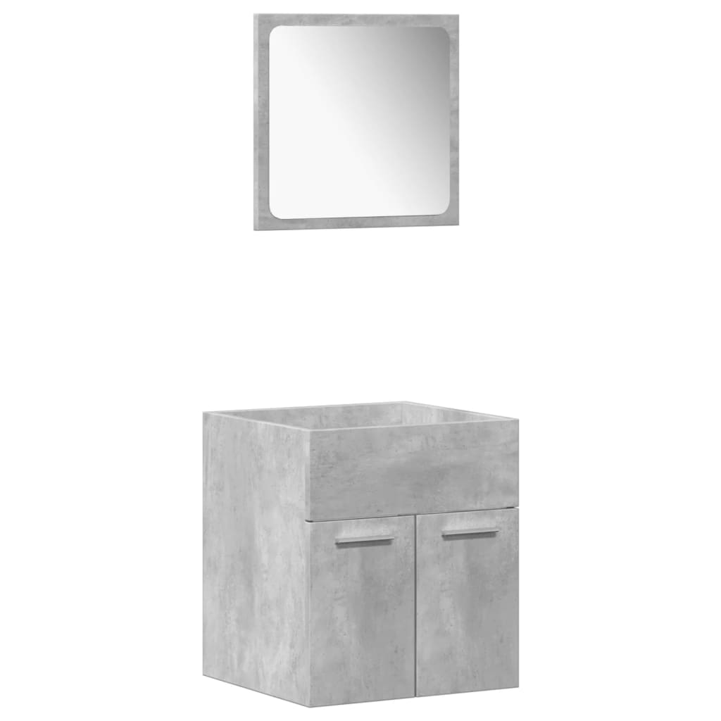 Bathroom Furniture Set | Concrete Grey, White