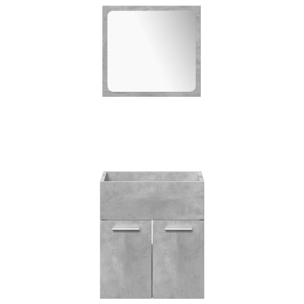 Bathroom Furniture Set | Concrete Grey, White