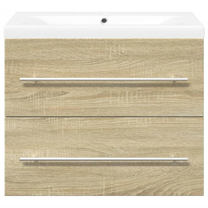 2 Piece Bathroom Furniture Set Sonoma Oak Engineered Wood
