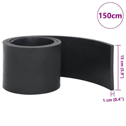 Rubber Edge for Snow Plow Black 150x15x1 cm