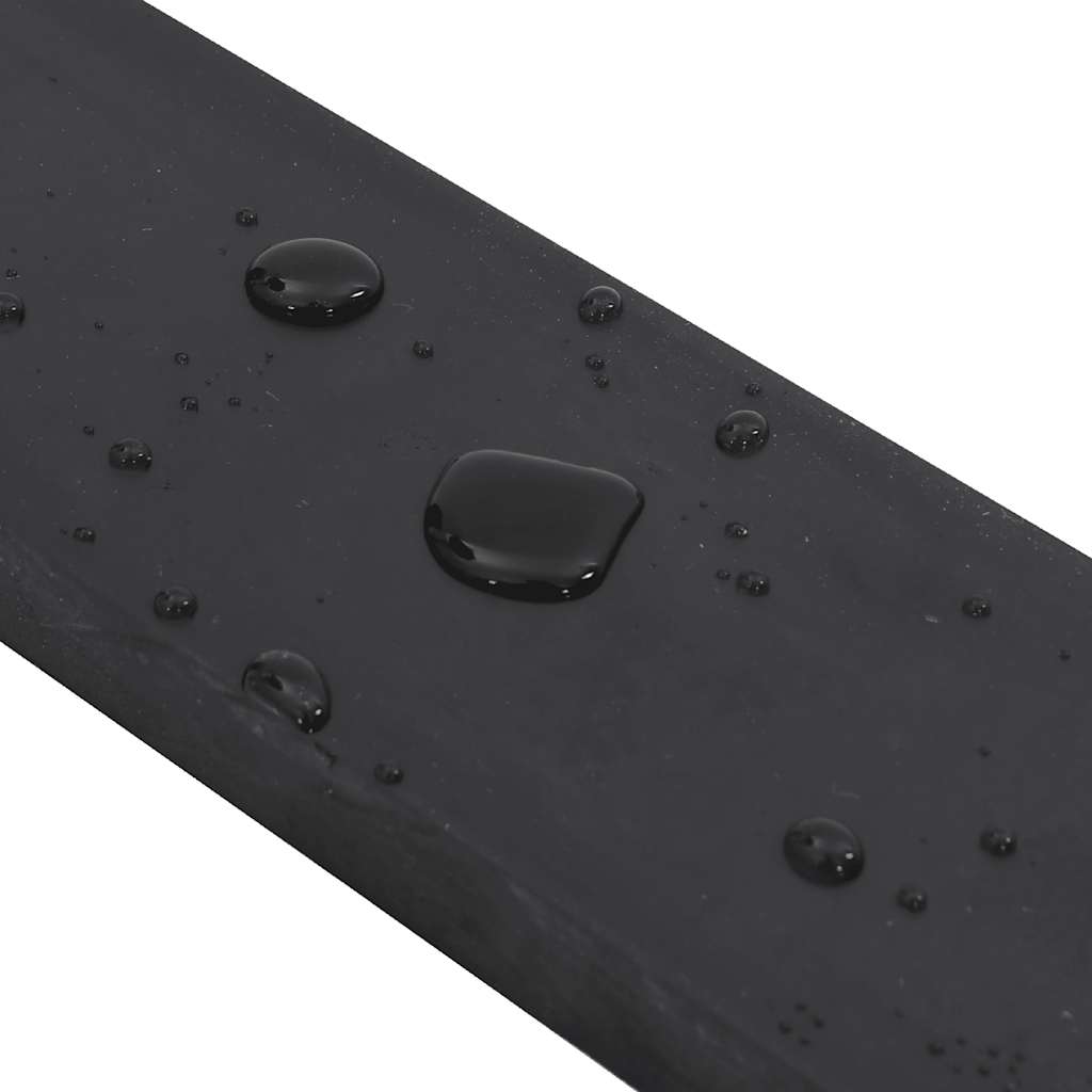 Rubber Edge for Snow Plow Black 180x10x2 cm