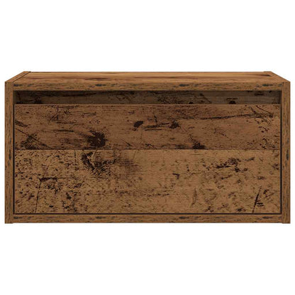 Wall-mounted Bedside Cabinet | Old wood | Engineered wood