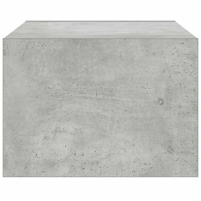 TV Cabinet with LED Lights Concrete Grey 75x35,5x25 cm