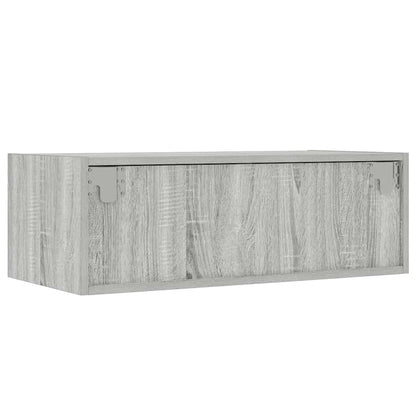 TV Cabinet with LED Lights Grey Sonoma 75x35,5x25 cm