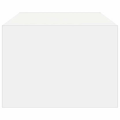 TV Cabinet with LED Lights White 100X35,5x25 cm