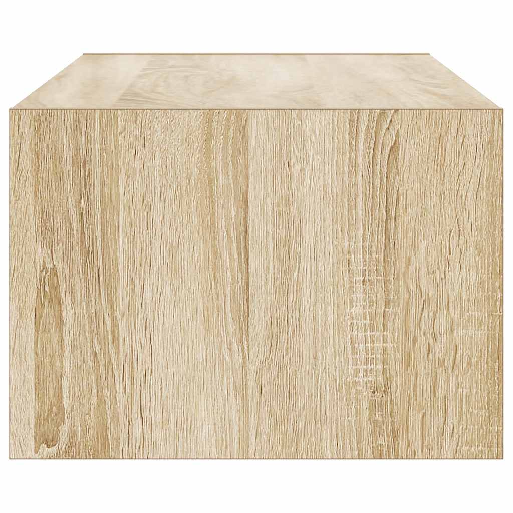 TV Cabinet with LED Lights Sonoma Oak 100X35,5x25 cm