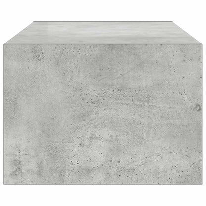 TV Cabinet with LED Lights Concrete Grey 100X35,5x25 cm