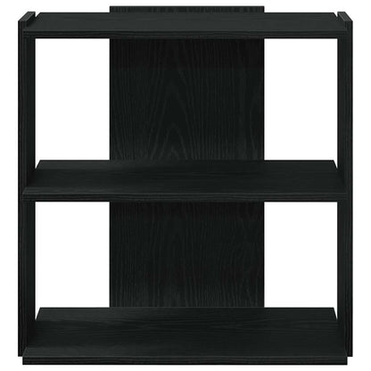 Bookcase 3-Tier Black 60x30x60 cm Engineered Wood