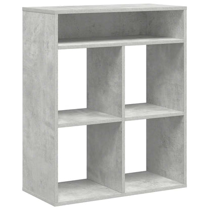 Book Cabinet Concrete Grey 66x31x80 cm Engineered Wood