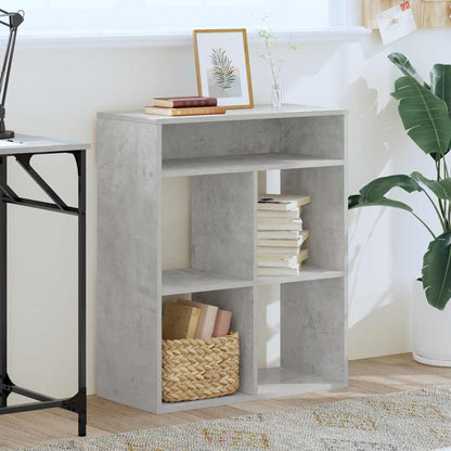 Book Cabinet Concrete Grey 66x31x80 cm Engineered Wood