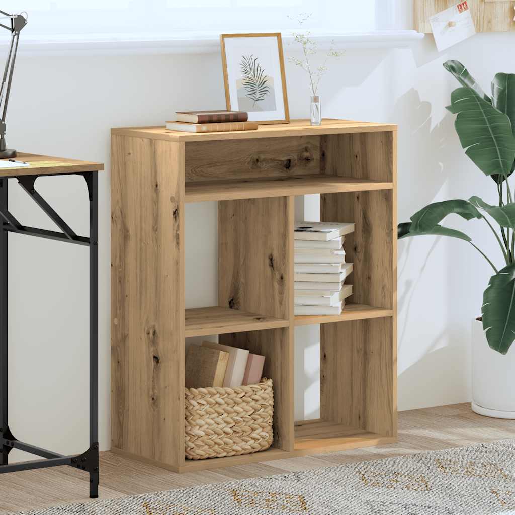 Book Cabinet Artisan Oak 66x31x80 cm Engineered Wood