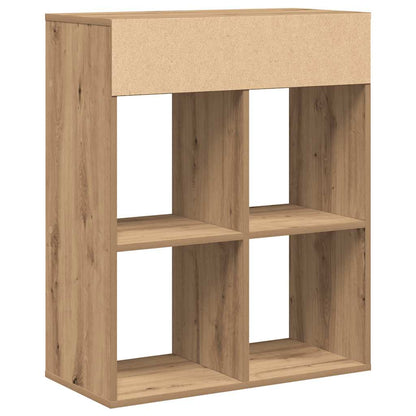 Book Cabinet Artisan Oak 66x31x80 cm Engineered Wood