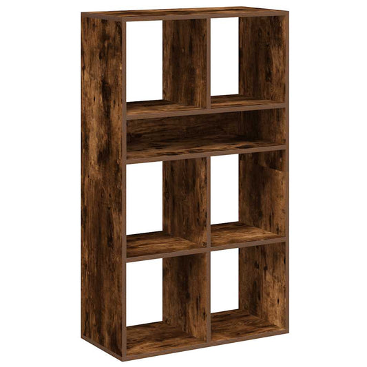 Book Cabinet Smoked Oak 66x31x112 cm Engineered Wood