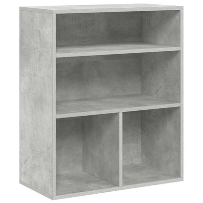 Book Cabinet Concrete Grey 60x30x71.5 cm Engineered Wood