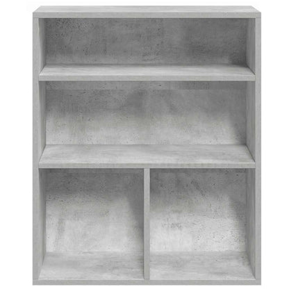 Book Cabinet Concrete Grey 60x30x71.5 cm Engineered Wood